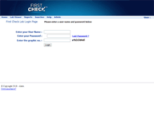 Tablet Screenshot of lab2.firstcheckfamily.com